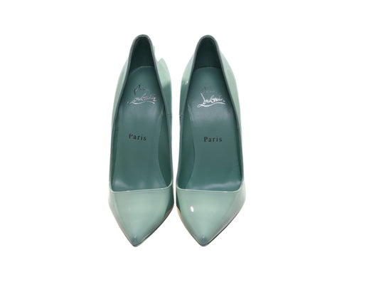 Christian Louboutin So Kate 120 Green Patent Leather High Heel Pumps