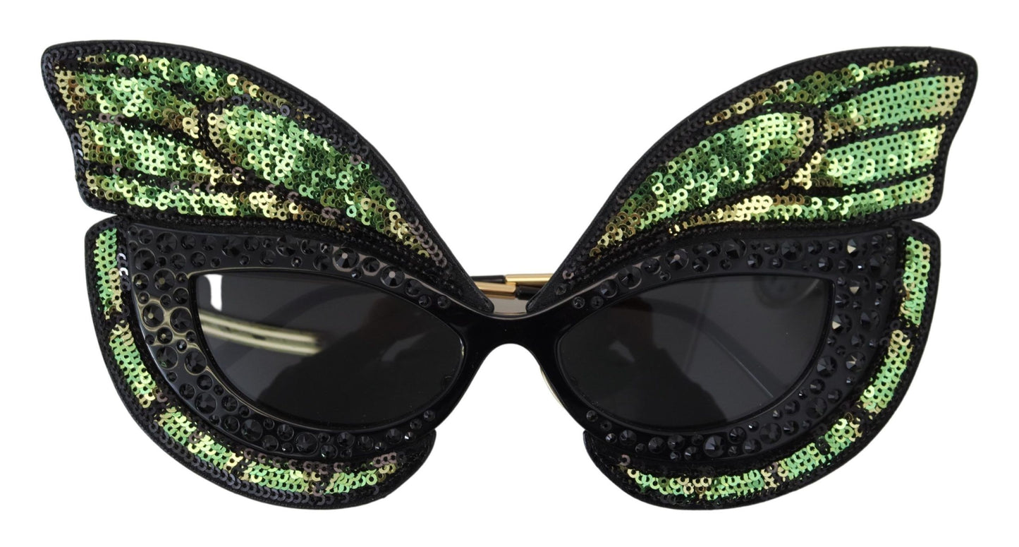 Dolce & Gabbana Exquisite Sequined Butterfly Sunglasses
