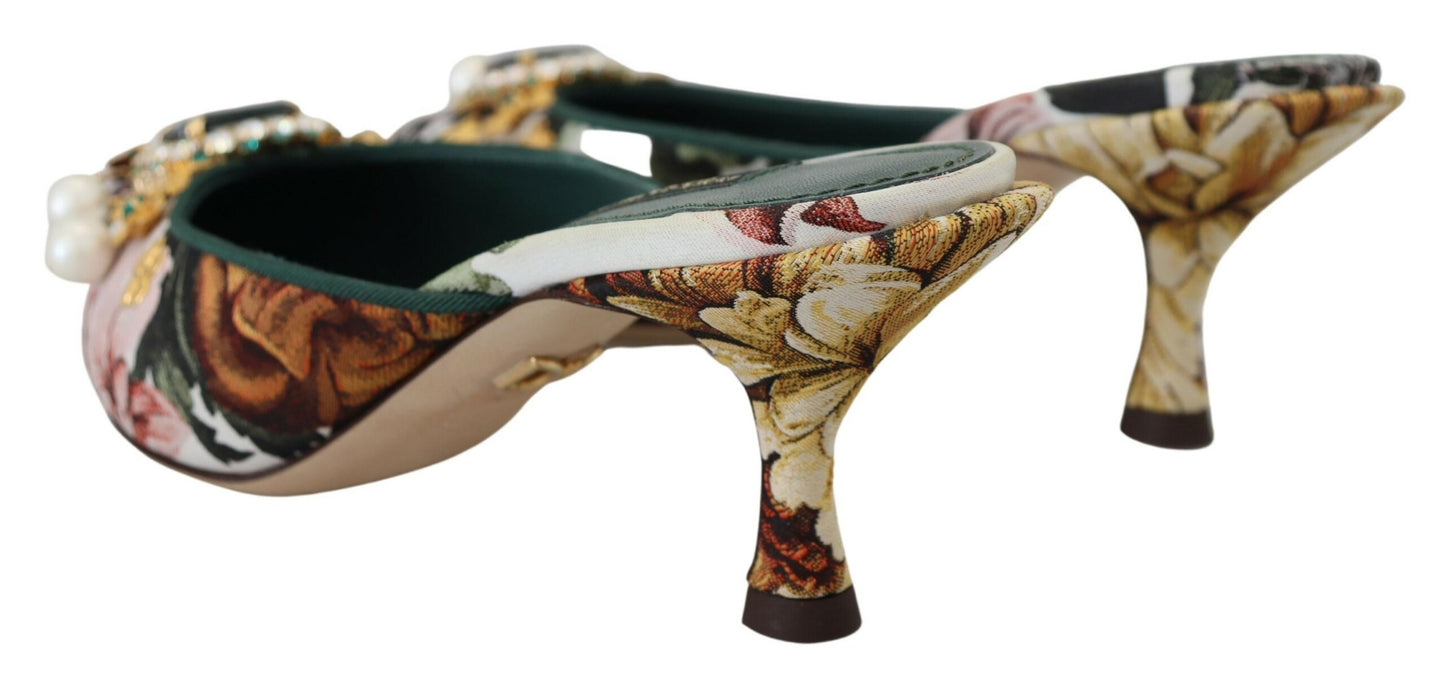Dolce & Gabbana Multicolor Flat Luxury Sandals
