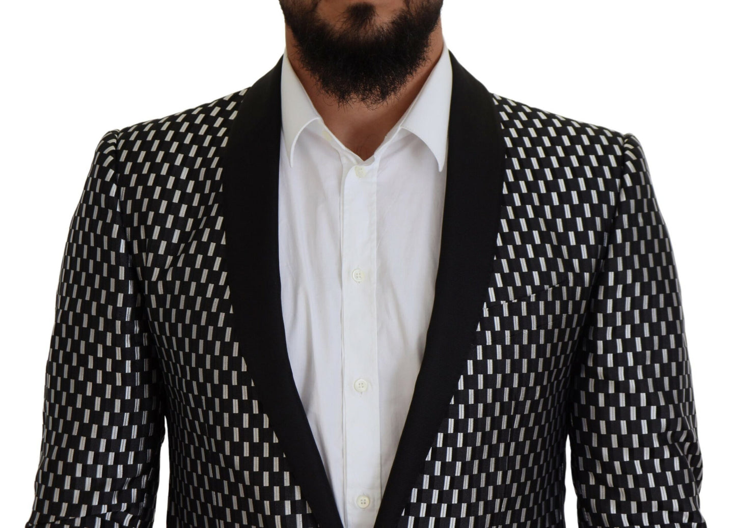 بدلة دولتشي آند غابانا الأنيقة المصنوعة من مزيج الحرير الأسود