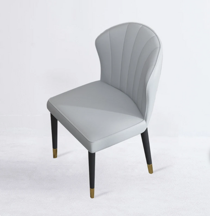 Luxury Dining Chair Post-modern Minimalist Leather Back