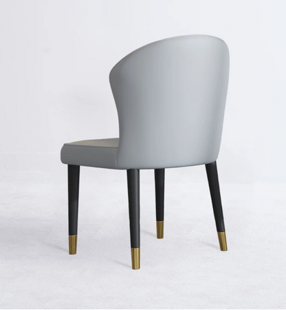 Luxury Dining Chair Post-modern Minimalist Leather Back