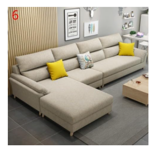 GLFF Arrival Living Room Sofas Super Modern Style Living Room Furniture L Shape Couch Living Room Furniture Sofas (Beige)