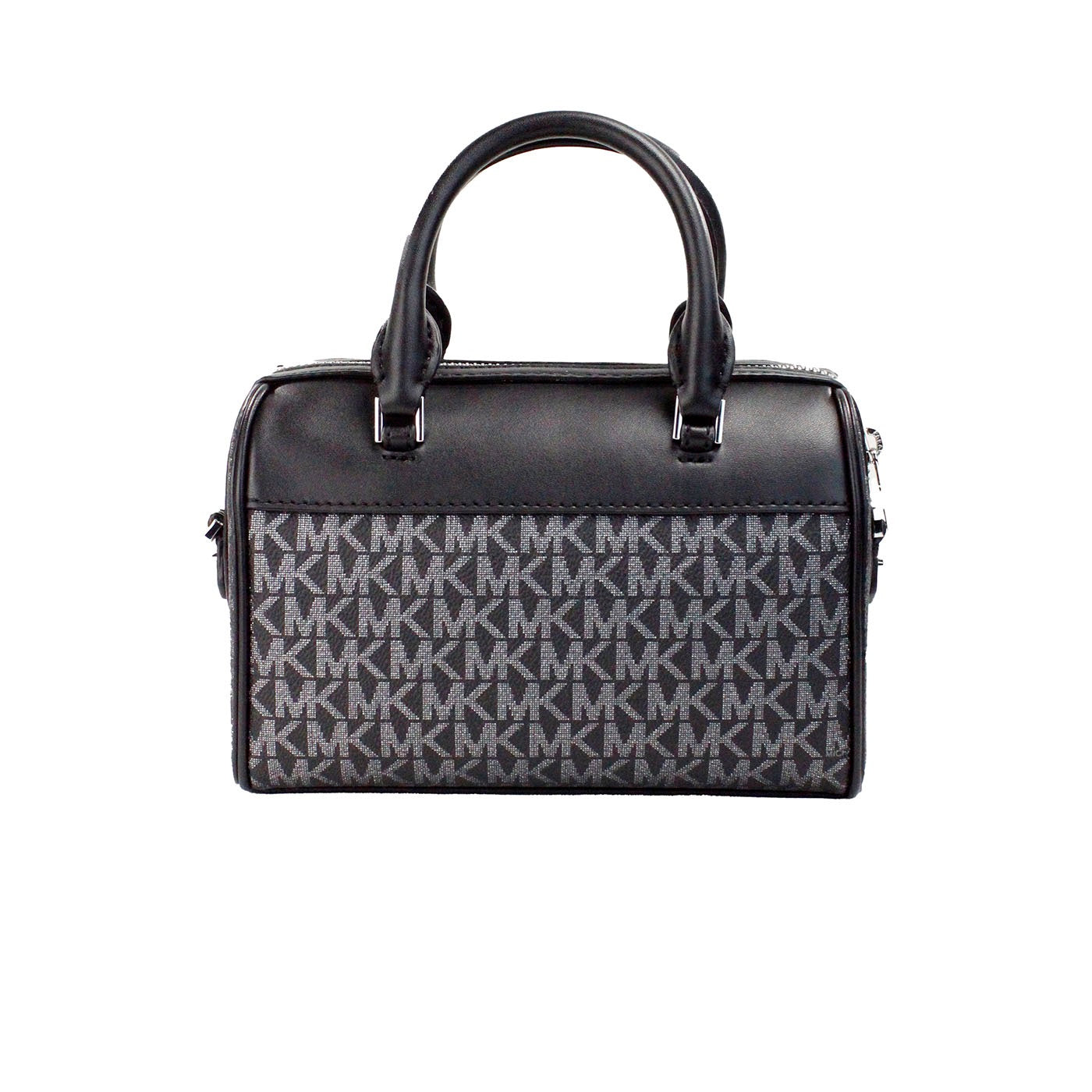 حقيبة كروس مايكل كورس ترافيل XS باللون الأسود والفضي من مادة PVC