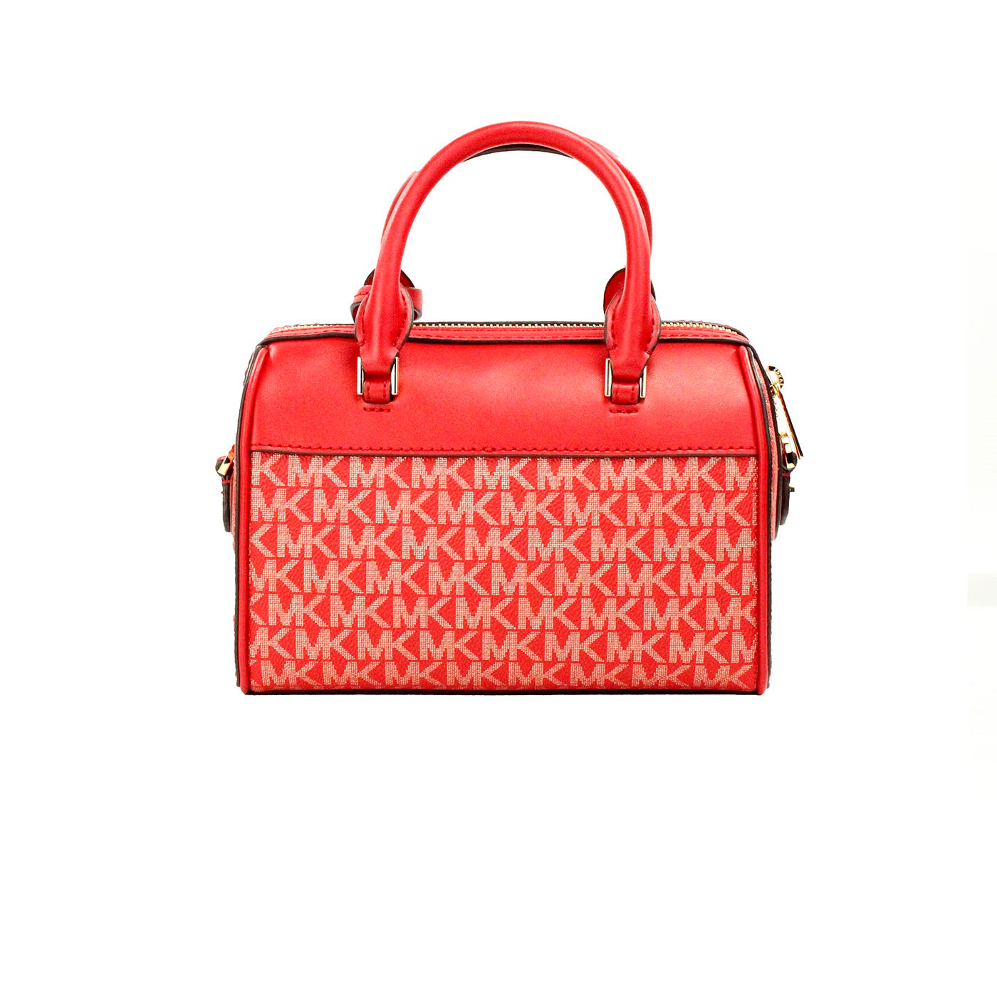 حقيبة كروس مايكل كورس ترافيل XS باللون الأحمر الساطع من مادة PVC