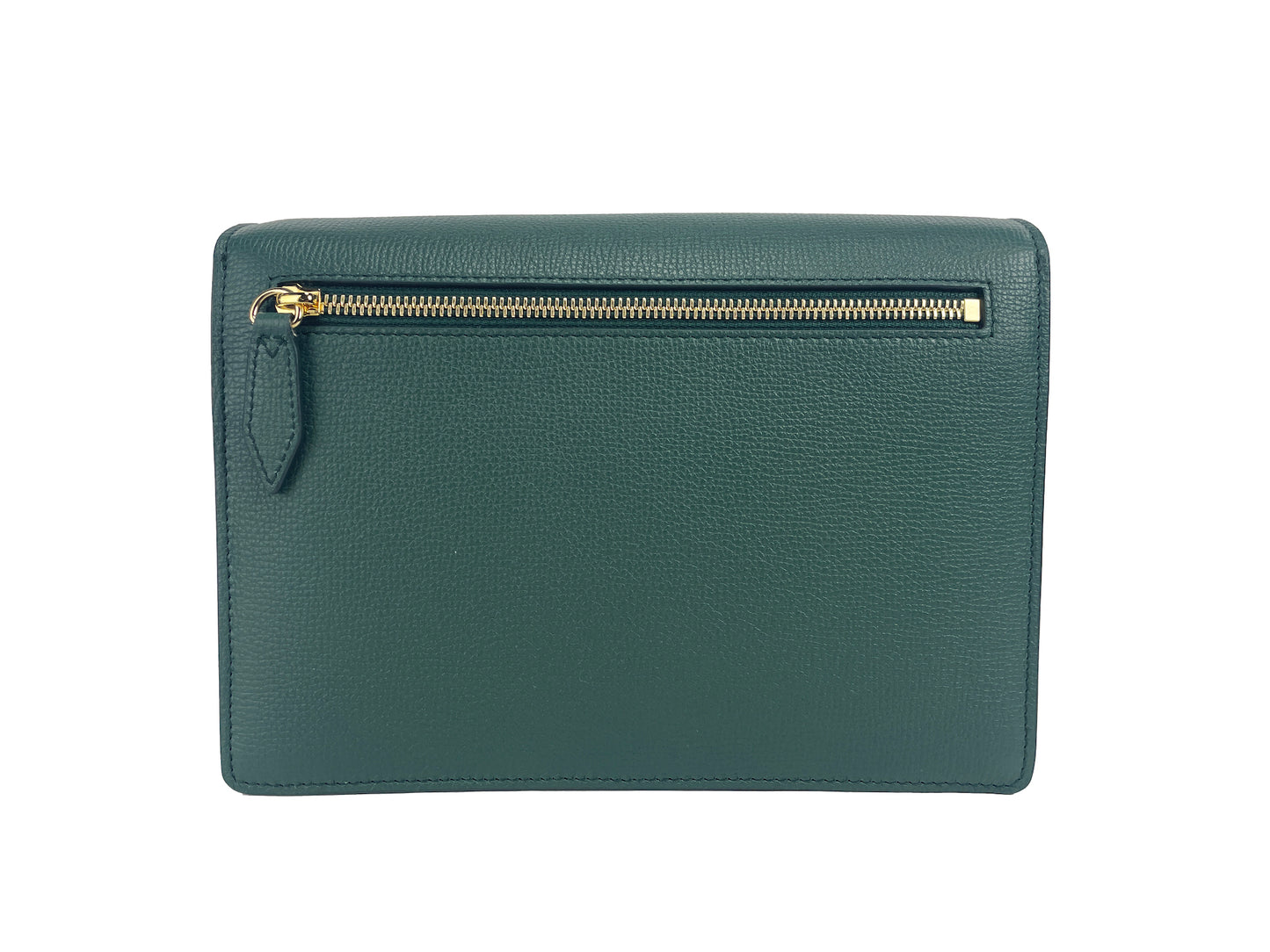 حقيبة بربري ماكين الصغيرة المصنوعة من الجلد بنقشة المربعات الخضراء الكلاسيكية