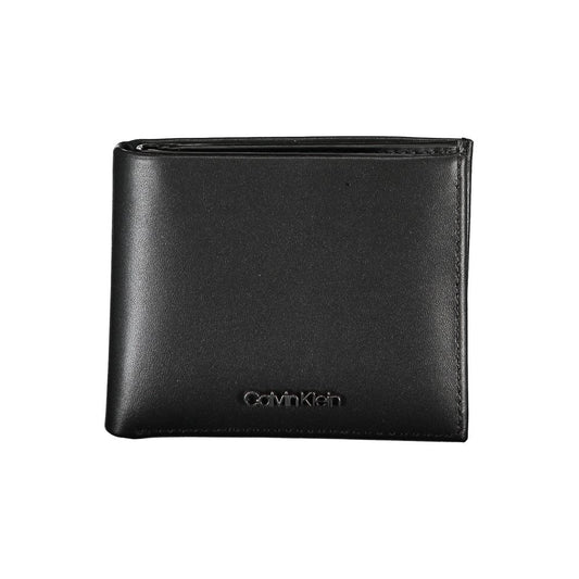 Calvin Klein Sleek Leather Bi-Fold Wallet with RFID Block