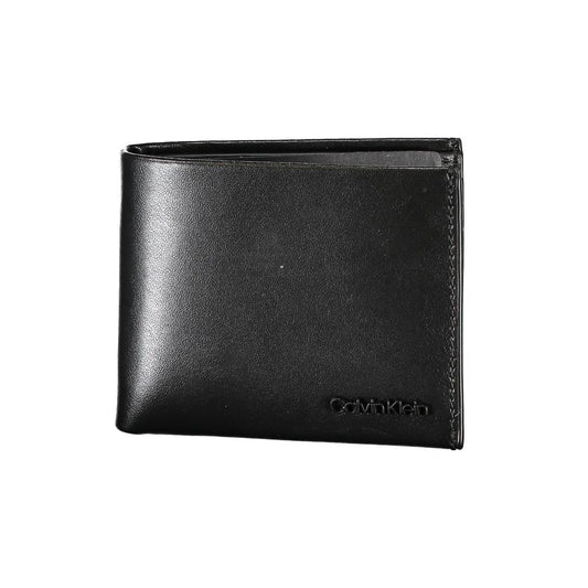 Calvin Klein Sleek Double-Slot Leather Wallet with RFID Block