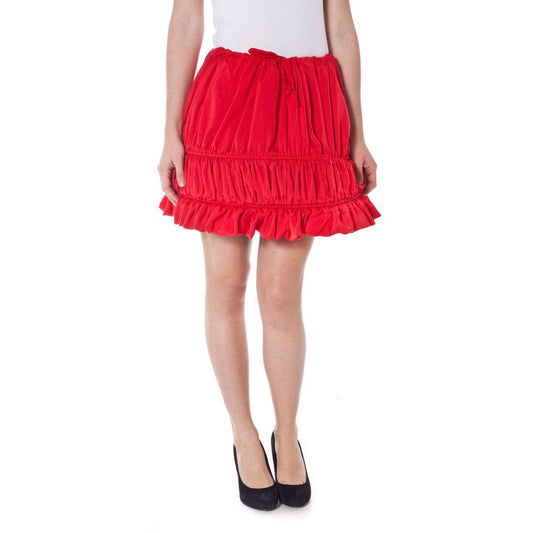 Denny Rose Red Polyester Skirt