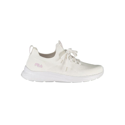 حذاء رياضي Run-It أبيض أنيق من Fila مع تفاصيل وردية