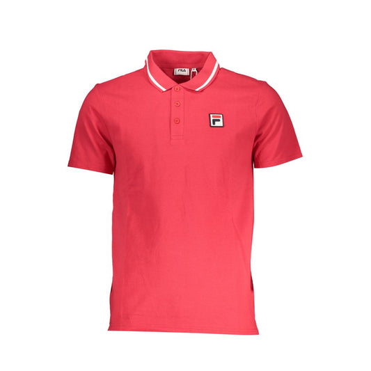 Fila Elegant Pink Polo with Classic Detailing