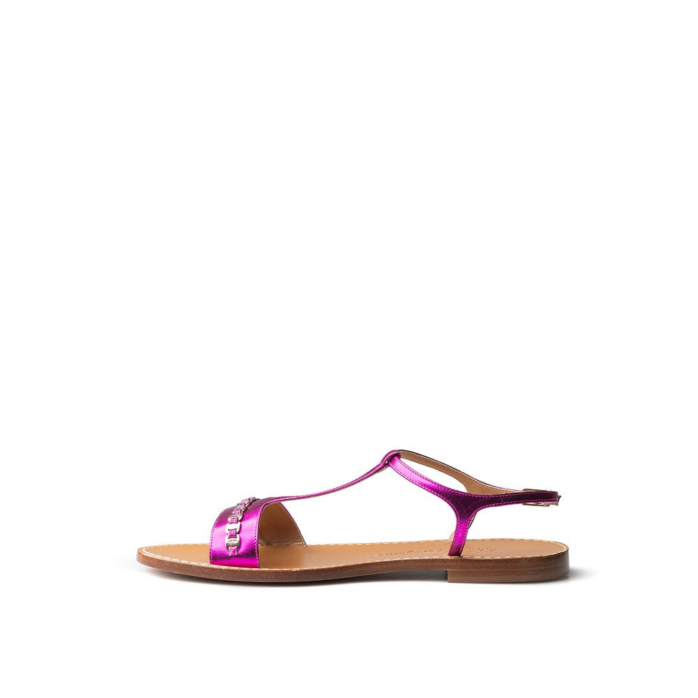 Salvatore Ferragamo Elegant Purple Summer Sandals