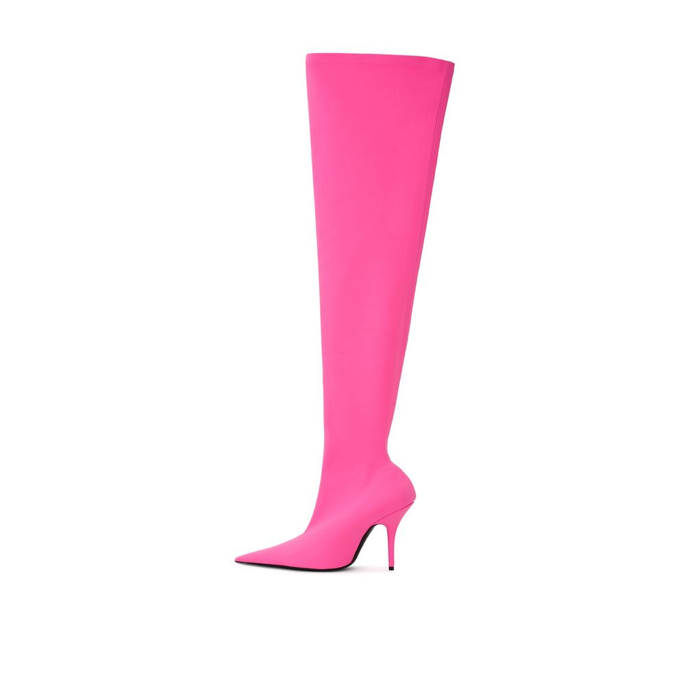 حذاء Balenciaga الأنيق للكاحل من البوليستر باللون الوردي