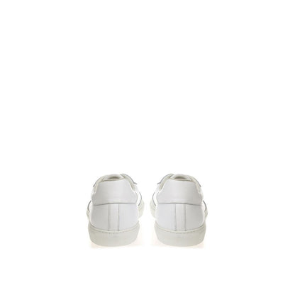 Roberto Cavalli White Leather Sneakers Luxe Footwear