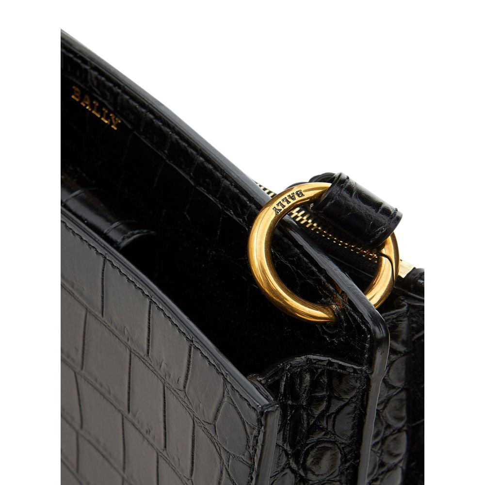 Bally Elegant Black Leather Handbag