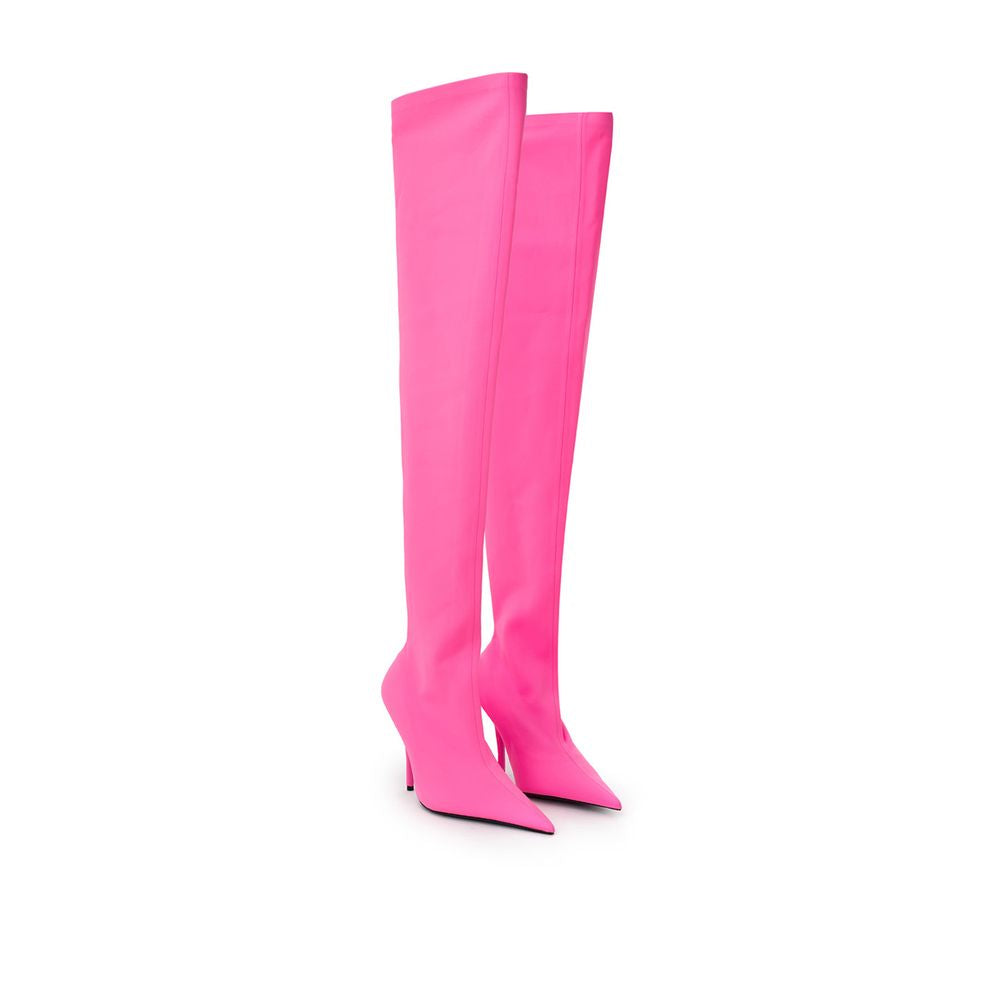حذاء Balenciaga الأنيق للكاحل من البوليستر باللون الوردي