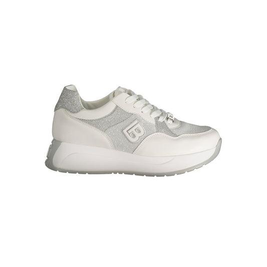 حذاء رياضي من البوليستر باللون الأبيض من Laura Biagiotti