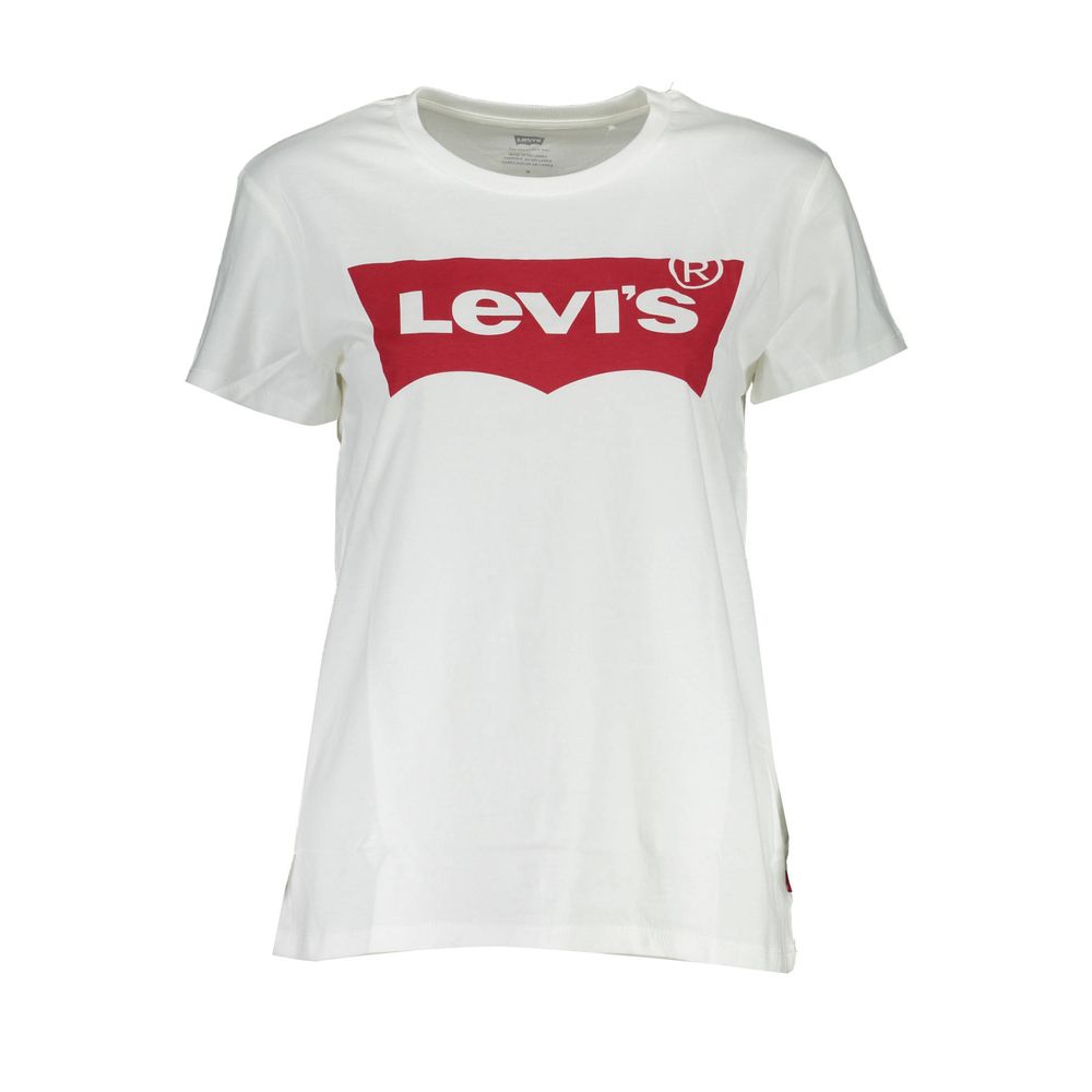 Levi's White Cotton Tops & T-Shirt