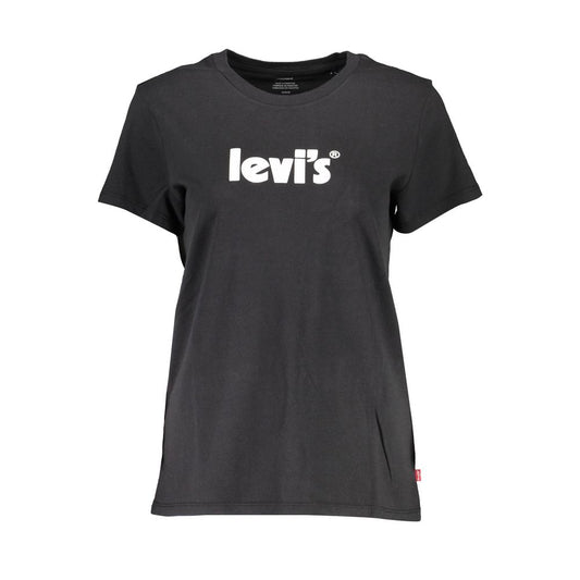 Levi's Black Cotton Tops & T-Shirt