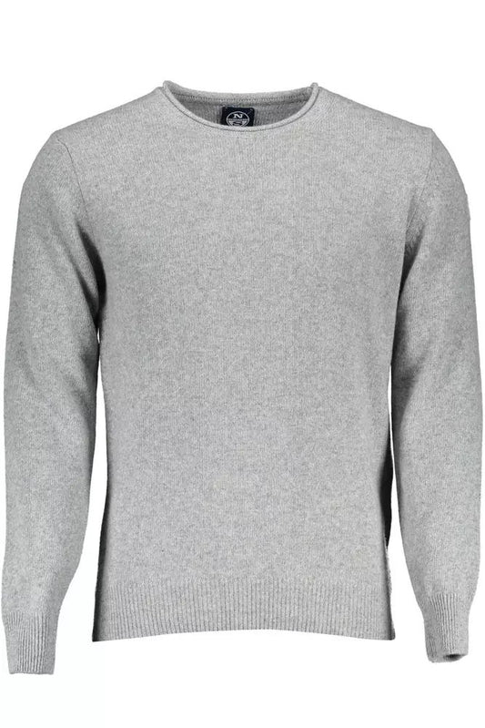 North Sails Elegant Gray Wool-Blend Sweater