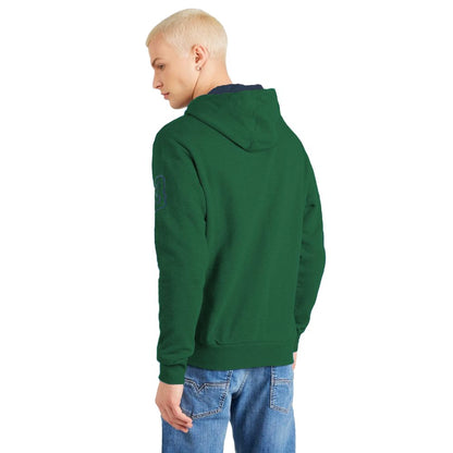 La Martina Elegant Green Hooded Cotton Sweatshirt