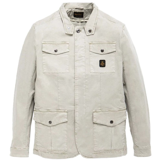 Refrigiwear Sleek Beige Four-Pocket Cotton Jacket