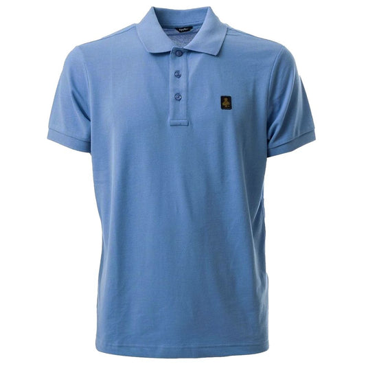 Refrigiwear Elegant Light Blue Cotton Polo Shirt