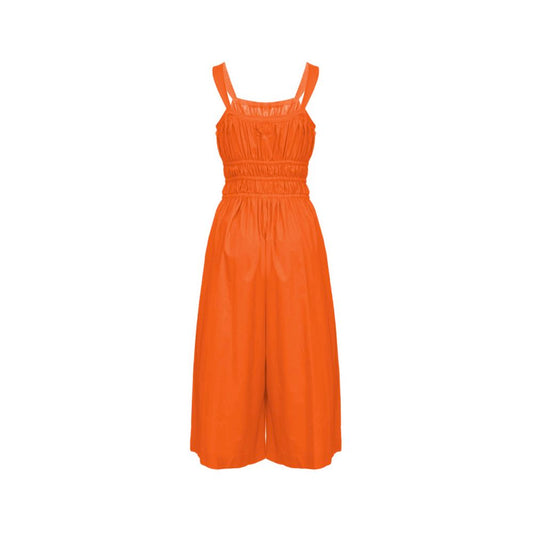 PINKO Chic Orange Cotton Sleeveless Tracksuit Dress