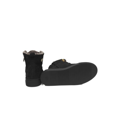 حذاء شيروتي 1881 من جلد البقر باللون الأسود