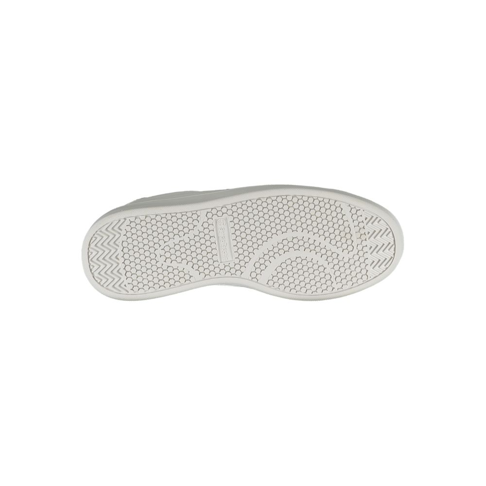 حذاء سيرجيو تاتشيني الرياضي الأنيق باللون الأبيض مع تفاصيل متباينة