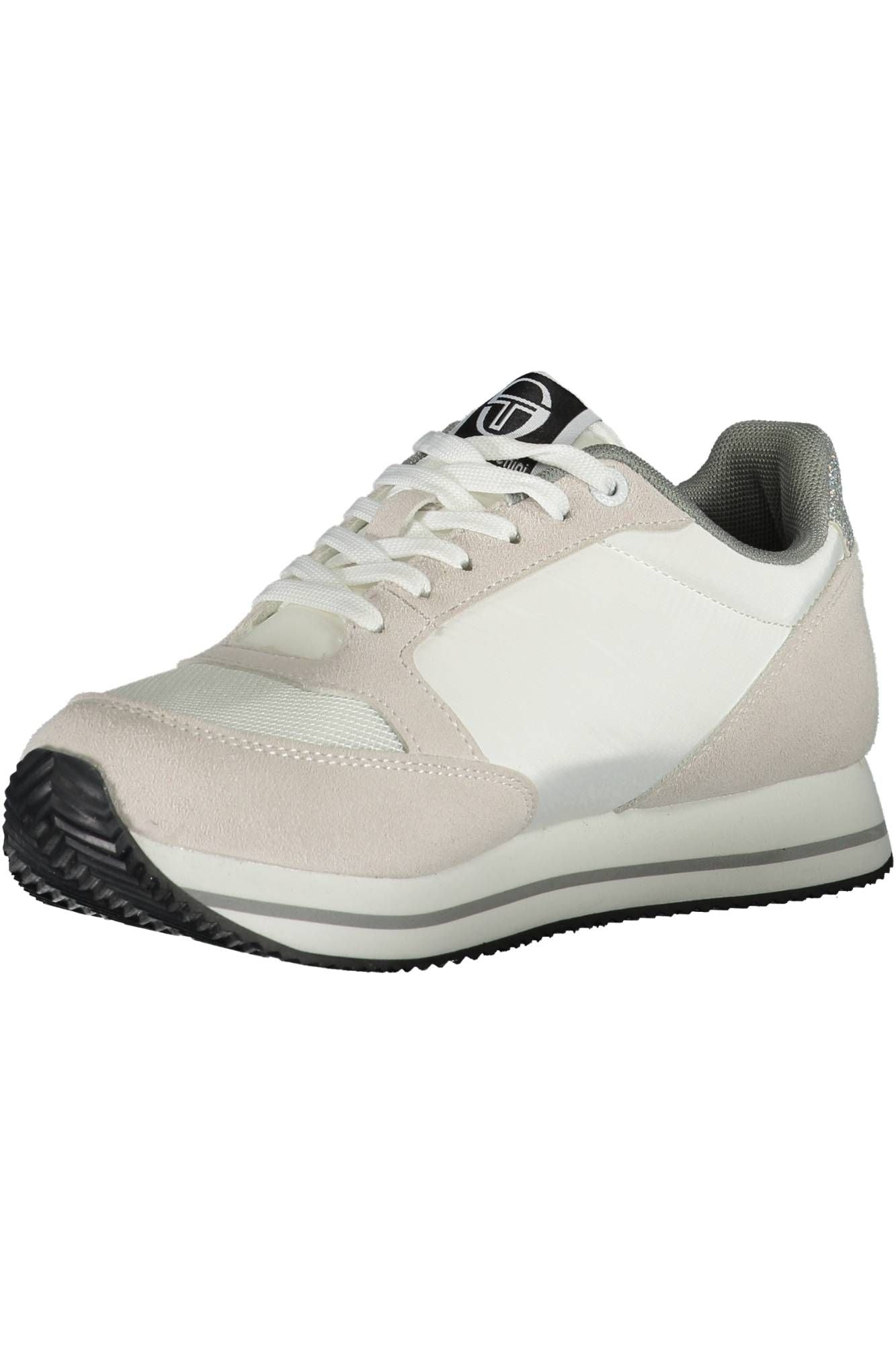 حذاء سيرجيو تاتشيني الرياضي باللون الأبيض الأنيق مع تفاصيل متباينة