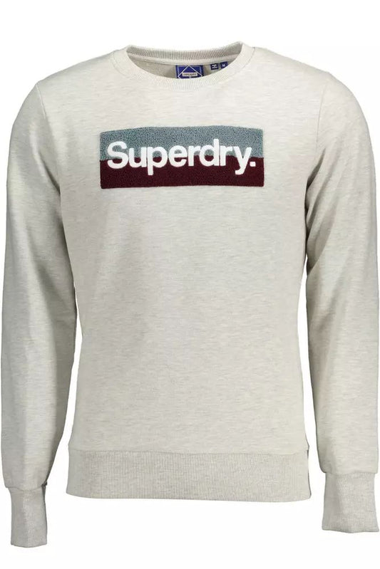 Superdry Chic Gray Embroidered Sweatshirt