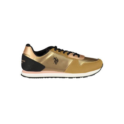 U.S. POLO ASSN. Gold Polyester Sneaker