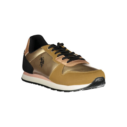 U.S. POLO ASSN. Gold Polyester Sneaker