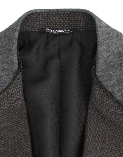 Dolce & Gabbana Brown wool slim fit blazer