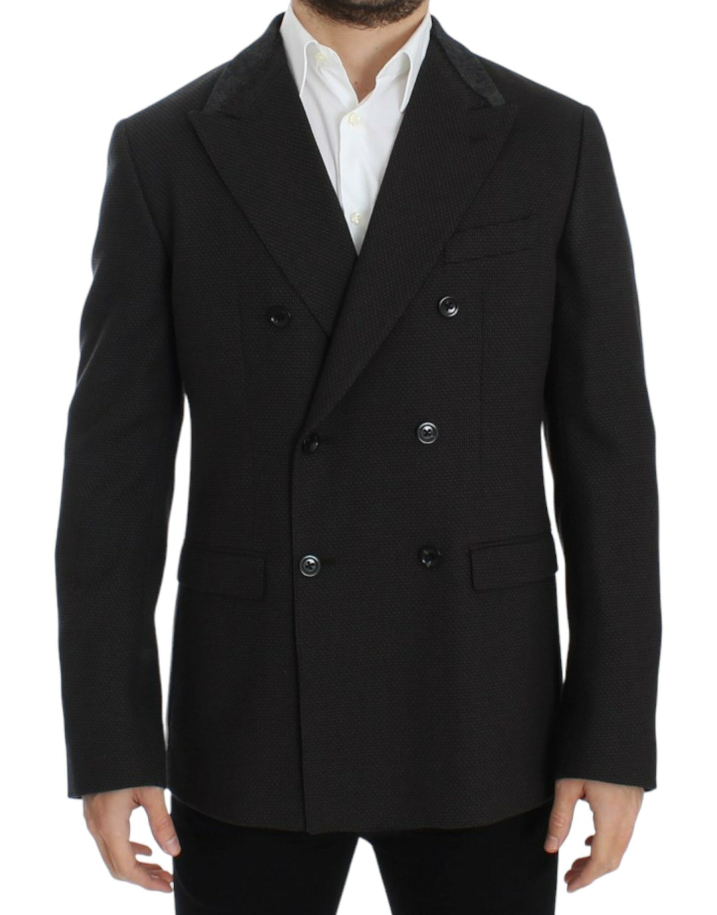 Dolce & Gabbana Brown wool slim fit blazer