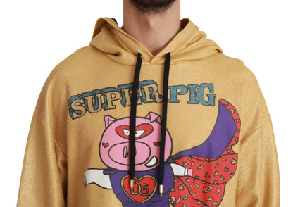 Dolce & Gabbana Gold Pig of the Year Hooded Sweater