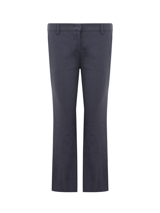 Lardini Chic Linen Blue Chino Trousers – Timeless Elegance