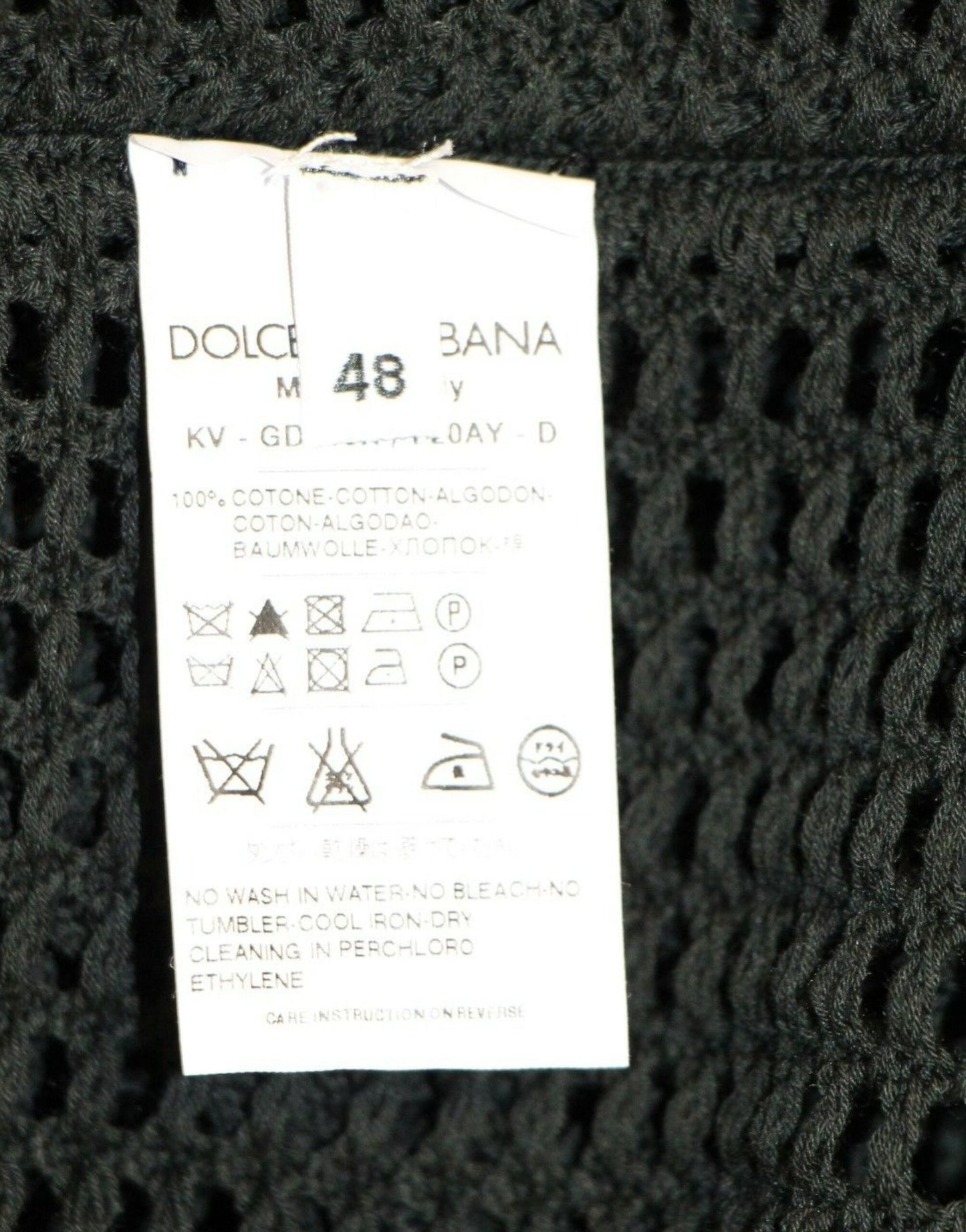 Dolce & Gabbana Dark Green Runway Netz Pullover Netted Sweater