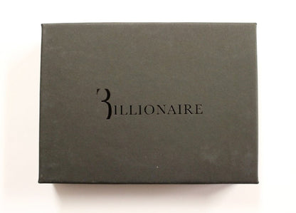 Billionaire Italian Couture Elegant Men's Leather Wallet in Brown