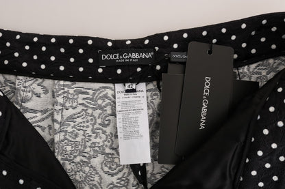 Dolce & Gabbana Elegant Polka Dot Embellished Trousers