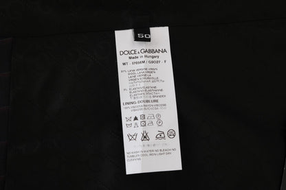 Dolce & Gabbana Blue Wool Stretch Vest