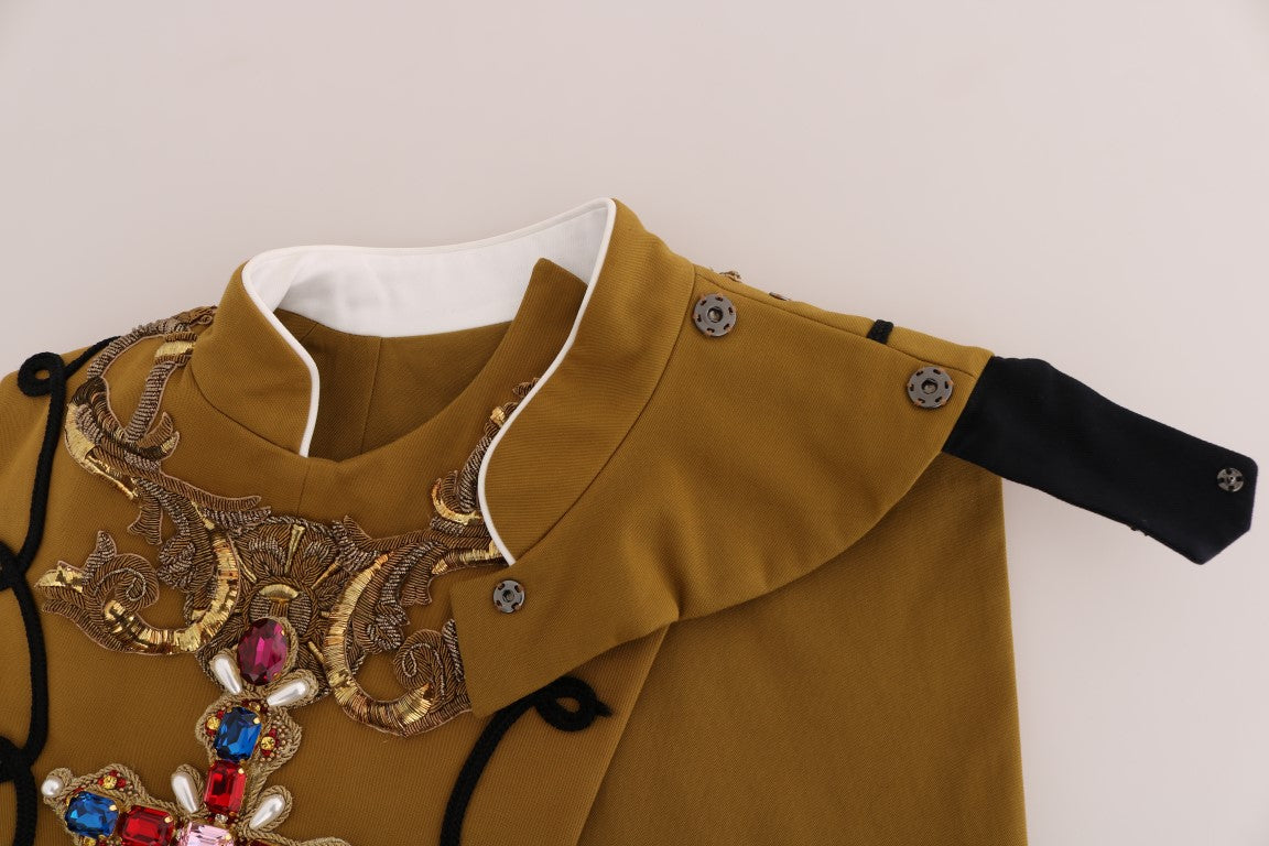 Dolce & Gabbana Runway Embellished Crystal Cross Vest