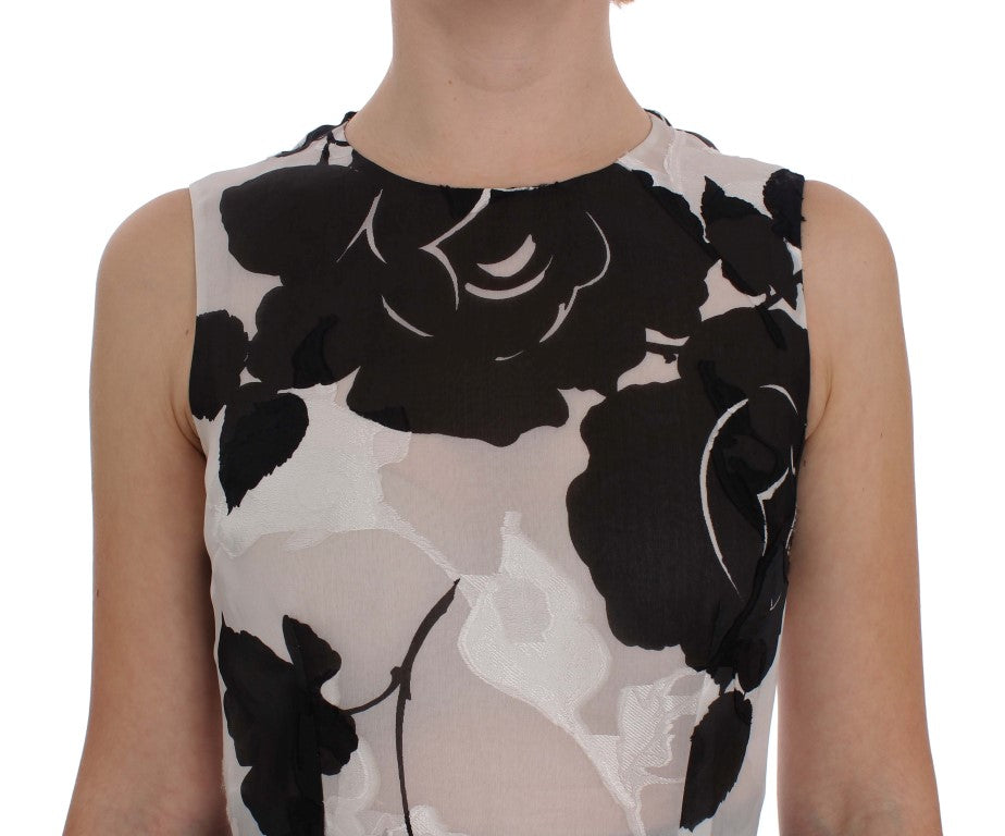 Dolce & Gabbana Elegant Floral Silk Full Length Dress