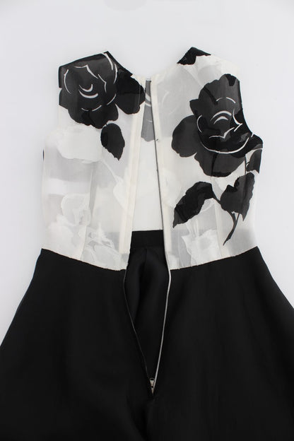 Dolce & Gabbana Elegant Floral Silk Full Length Dress