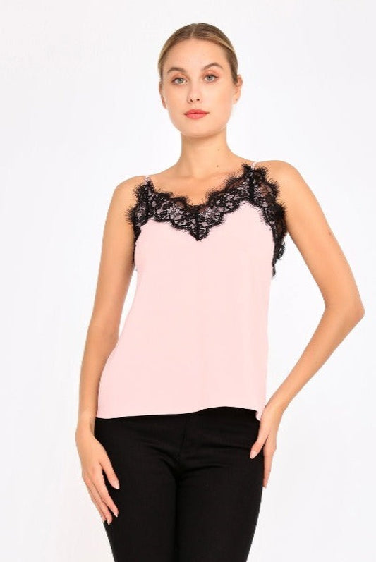 Sleeveless Solid Color Regular Pink Blouse
