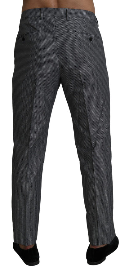 Dolce & Gabbana Gray Formal Dress Trouser Slim Fit Pants