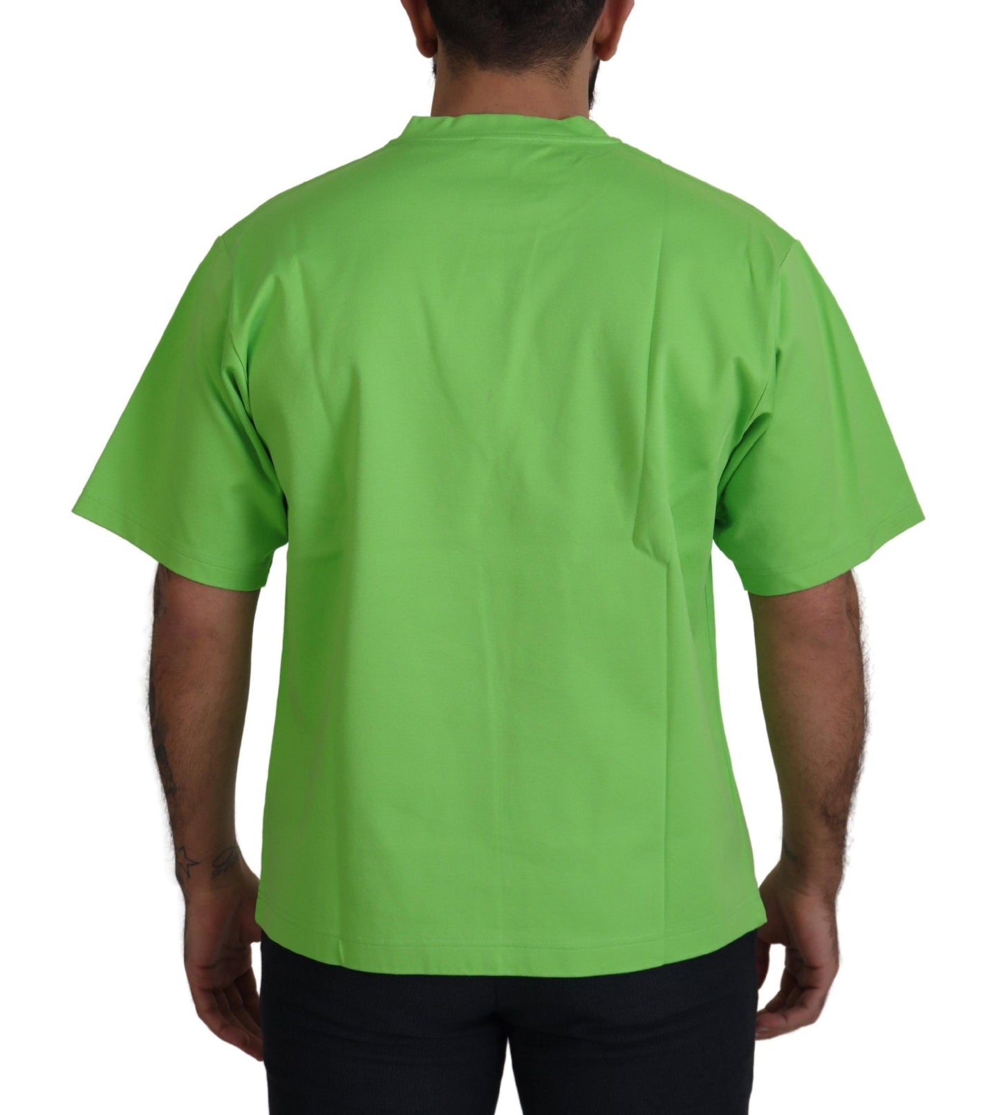 Dolce & Gabbana Green Cotton DG CHANNEL Top T-shirt