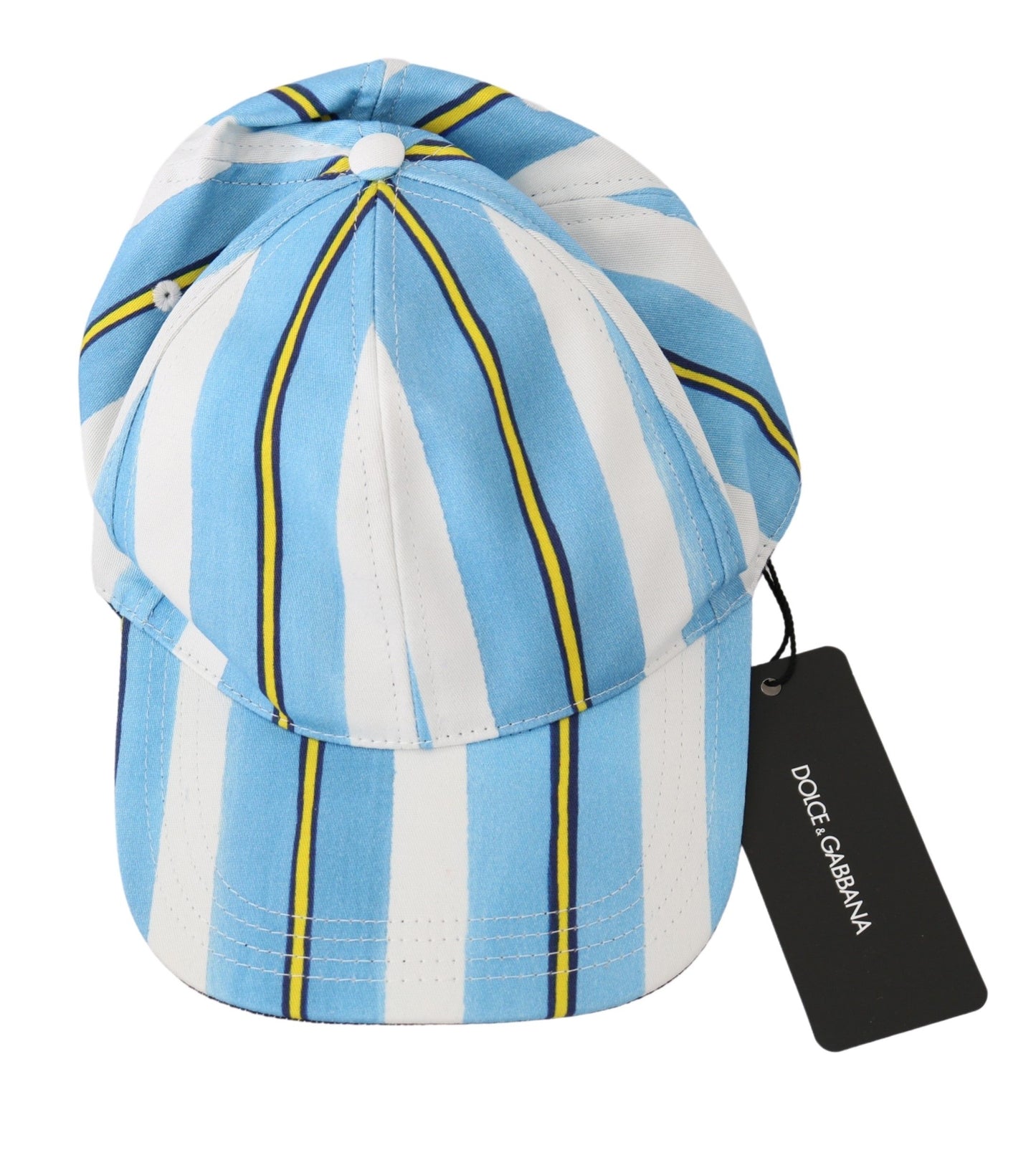 Dolce & Gabbana Chic Stripe Cotton Baseball Cap