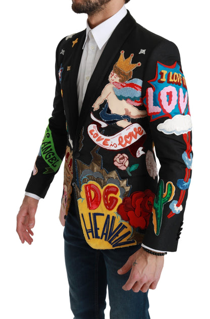 Dolce & Gabbana Black DG Heaven King MARTINI Blazer